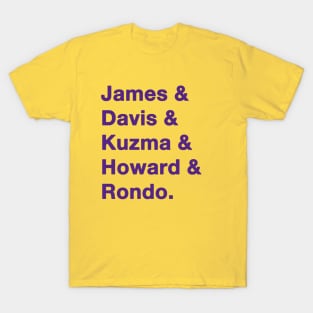 2020 LA Laker Greats Purple T-Shirt